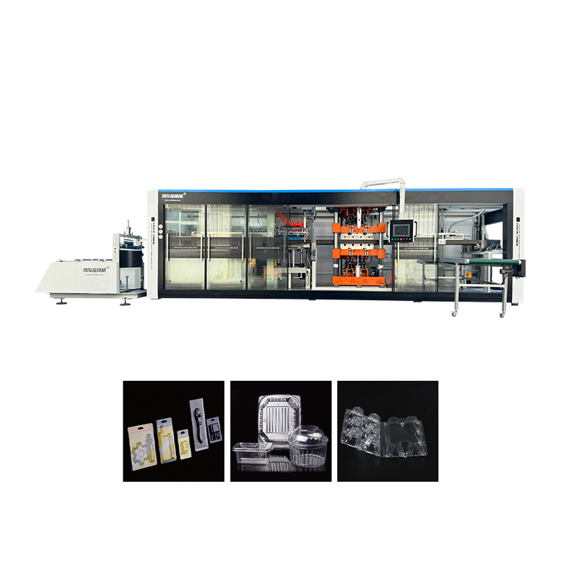 Máquina de formação de pó de plástico de formação/corte/corte automático completo